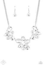 Load image into Gallery viewer, Paparazzi “Galactic Goddess” White Necklace Earring Set - Paparazzi Accessories
