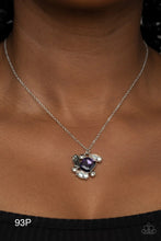 Load image into Gallery viewer, Paparazzi “Prismatic Projection” Purple Necklace Earring Set - Paparazzi Accessories