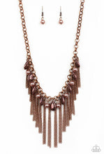 Load image into Gallery viewer, Paparazzi “Industrial Intensity” Copper Necklace Earring Set - Paparazzi Accessories