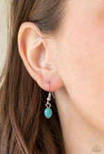 Load image into Gallery viewer, Paparazzi - "Peaceful Prairies" Blue Necklace Earring Set - Cindysblingboutique