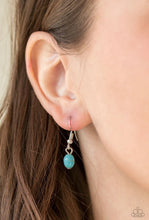 Load image into Gallery viewer, Paparazzi "Peaceful Prairies" Blue Necklace Earring Set - Paparazzi Accessories