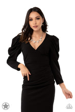 Load image into Gallery viewer, Paparazzi “Blockbuster” "Toast To Perfection" White Necklace Earring Set - Paparazzi Accessories