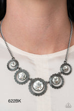 Load image into Gallery viewer, Paparazzi “PIXEL Perfect” Black Necklace Earring Set -Paparazzi Accessories