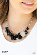 Load image into Gallery viewer, Paparazzi “Treasure Shore” - Black Necklace Earring Set