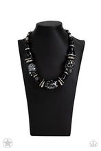 Load image into Gallery viewer, Blockbuster “In Good Glazes” Black Necklace Earring Set - Paparazzi Accessories