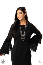 Load image into Gallery viewer, Paparazzi “All The Trimmings”Purple - Necklace Earring Set
