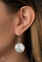 Load image into Gallery viewer, Blockbuster "Hypnotized" Silver Necklace Earring Set - Paparazzi Accessories