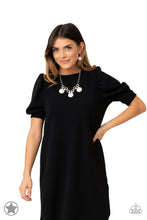 Load image into Gallery viewer, Blockbuster "Hypnotized" Silver Necklace Earring Set - Paparazzi Accessories