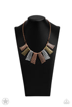 Load image into Gallery viewer, Paparazzi &quot;A Fan of the Tribe&quot; Copper  Necklace Earring Set
