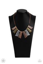 Load image into Gallery viewer, Paparazzi "A Fan of the Tribe" Copper  Necklace Earring Set