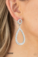 Load image into Gallery viewer, Paparazzi "Regal Revival" White Post Earrings - Paparazzi Accessories