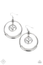 Load image into Gallery viewer, Paparazzi “Urban Echo” White Dangle Earrings - Paparazzi Accessories