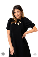 Load image into Gallery viewer, Paparazzi Blockbuster “Hypnotized” Gold Necklace Earring Set -Cindysblingboutique