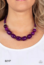 Load image into Gallery viewer, Paparazzi “Out of TENACIOUS” Purple Necklace Earring Set - Paparazzi Accessories