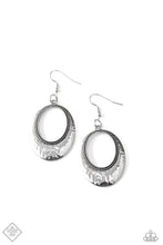 Load image into Gallery viewer, Paparazzi “Tempest Texture” Silver Dangle Earrings -Paparazzi Accessories