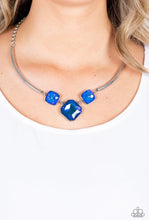 Load image into Gallery viewer, Paparazzi Life of the Party Exclusive “Divine” Blue Necklace Earring Set - Paparazzi