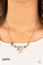 Load image into Gallery viewer, Paparazzi “Because Im The Bride” Pink Necklace Earring Set - Paparazzi Accessories