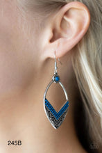 Load image into Gallery viewer, Paparazzi “Indigenous Intentions” Blue Dangle Earrings - Paparazzi Accessories