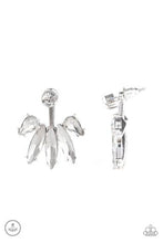 Load image into Gallery viewer, “Vintage Vault” “Stunningly Striking” White Double - Sided Post Earrings - Paparazzi Accessories