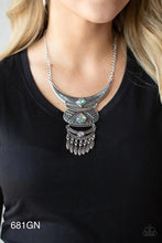 Load image into Gallery viewer, Paparazzi “Luna Enchanted” Green Necklace Earring Set -Paparazzi Accessories
