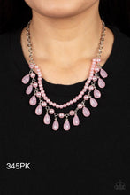 Load image into Gallery viewer, Paparazzi “Dreamy Destination Wedding” Pink Necklace Earring Set
