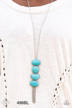 Load image into Gallery viewer, Paparazzi “Hidden Lagoon” Blue Necklace Earring Set - Paparazzi Accessories