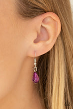 Load image into Gallery viewer, Paparazzi “Crystal Couture” Purple Short Necklace Earring Set - Paparazzi Accessories