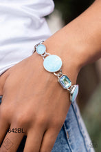 Load image into Gallery viewer, Paparazzi “Dreamscape Dazzle” Blue Clasp Adjustable Bracelet - Paparazzi Accessories