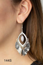 Load image into Gallery viewer, Paparazzi "Sunset Soul" Silver Dangle Earrings - Paparazzi Accessories