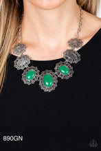 Load image into Gallery viewer, Paparazzi “Forever and EVERGLADE” Green Necklace Earring Set - Paparazzi Accessories