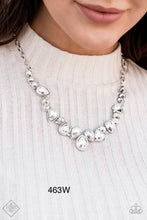 Load image into Gallery viewer, Paparazzi "I Want It All" White Necklace Earring Set - Paparazzi Accessories