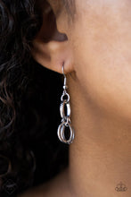 Load image into Gallery viewer, Paparazzi “Lock Stock and Sparkle” Black Necklace Earring Set”