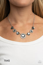 Load image into Gallery viewer, Paparazzi “Extravagant Extravaganza” Silver Necklace Earring Set - Paparazzi Accessories