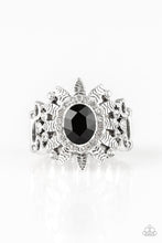 Load image into Gallery viewer, Paparazzi “Burn Bright Black” Stretch Ring - Paparazzi Accessories