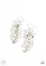 Load image into Gallery viewer, Paparazzi “Pursuing Perfection” White Dangle Earrings - Paparazzi Accessories
