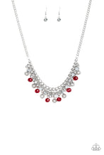 Load image into Gallery viewer, Paparazzi “Party Spree” Red Necklace Earring Set - Cindys Bling Boutique