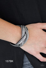 Load image into Gallery viewer, Paparazzi “Bring On The Bling” Black Bracelet
