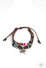 Load image into Gallery viewer, Paparazzi “Fly High, Dragonfly” Brown Urban Bracelet

