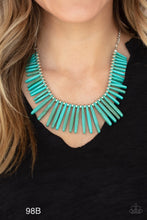 Load image into Gallery viewer, Paparazzi “Out of My Element” Blue Necklace Earring Set - Paparazzi Accessories