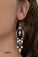 Load image into Gallery viewer, Paparazzi “Back In The Spotlight” Pink Dangle Earrings - Paparazzi Accessories