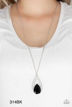 Load image into Gallery viewer, Paparazzi "Notorious Noble" Black Necklace Earring Set - Cindysblingoutique