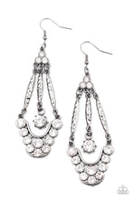Load image into Gallery viewer, Vintage “High-Ranking Radiance” Black Dangle Earrings - Paparazzi Accessories