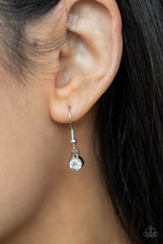 Load image into Gallery viewer, Paparazzi “Long Live Sparkle” White Necklace Earring Set - Paparazzi Accessories