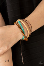 Load image into Gallery viewer, Paparazzi “STACK To Basics” - Blue Adjustable Urban Bracelet
