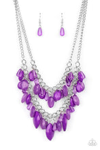 Load image into Gallery viewer, Paparazzi “Midsummer Mixer” Purple Necklace Earring Set - Paparazzi Accessories