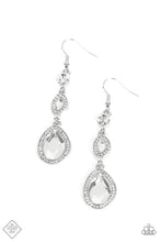 Load image into Gallery viewer, Paparazzi “Dripping Self-Confidence” White Dangle Earrings - Paparazzi Accessories