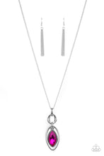 Load image into Gallery viewer, Paparazzi “Glamorously Glaring” Pink Necklace Earring Set - Paparazzi Accessories