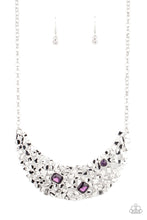 Load image into Gallery viewer, Paparazzi “Fabulously Fragmented” Purple Necklace Earring Set - Paparazzi Accessories