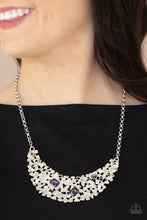 Load image into Gallery viewer, Paparazzi “Fabulously Fragmented” Purple Necklace Earring Set - Paparazzi Accessories