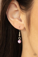 Load image into Gallery viewer, Paparazzi “Let The Record GLOW” Purple Necklace Earring Set - Paparazzi Accessories